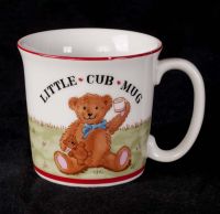 Vandor Pelzman Design Teddy Bear Mug Bowl Plate